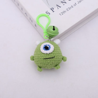 [Blind Box] 3 Crochet Accessories + 2 DIY Plush Pet, Hand crochet wool doll crochet chubby pendant cross-border hand crochet cartoon doll finished product