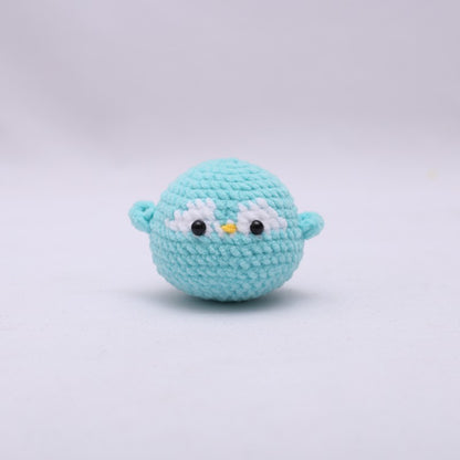 [Blind Box] 3 Crochet Accessories + 2 DIY Plush Pet, Hand crochet wool doll crochet chubby pendant cross-border hand crochet cartoon doll finished product