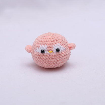 [Blind Box] 3 Crochet Accessories + 2 DIY Plush Pet, Hand crochet wool doll crochet chubby pendant cross-border hand crochet cartoon doll finished product